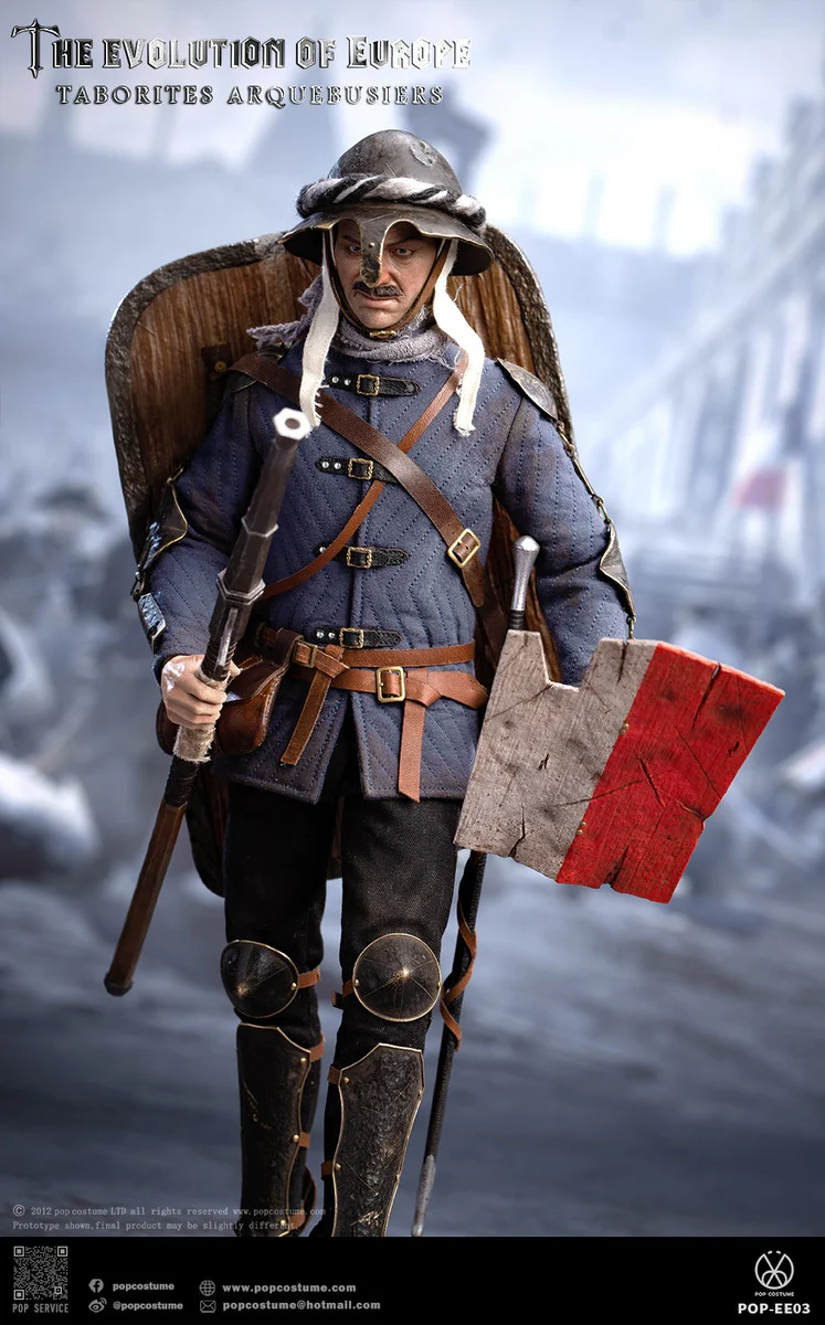 Pedido Figura Taborites Hussite Wars 1420 Arquebusiers- The Evolution of Europe marca POP Costume EE03 escala 1/6 - Image 7