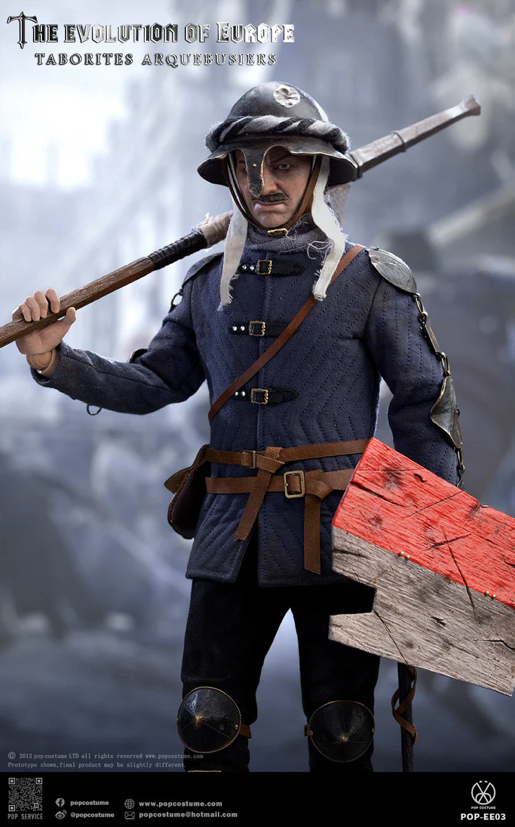 Pedido Figura Taborites Hussite Wars 1420 Arquebusiers- The Evolution of Europe marca POP Costume EE03 escala 1/6 - Image 8