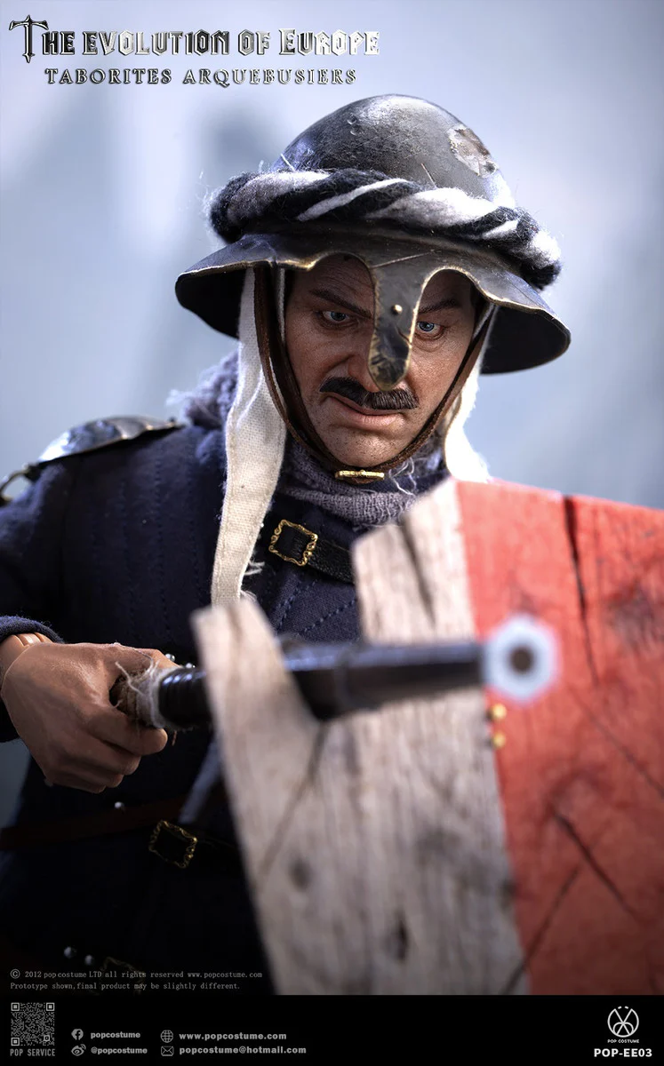 Pedido Figura Taborites Hussite Wars 1420 Arquebusiers- The Evolution of Europe marca POP Costume EE03 escala 1/6 - Image 9