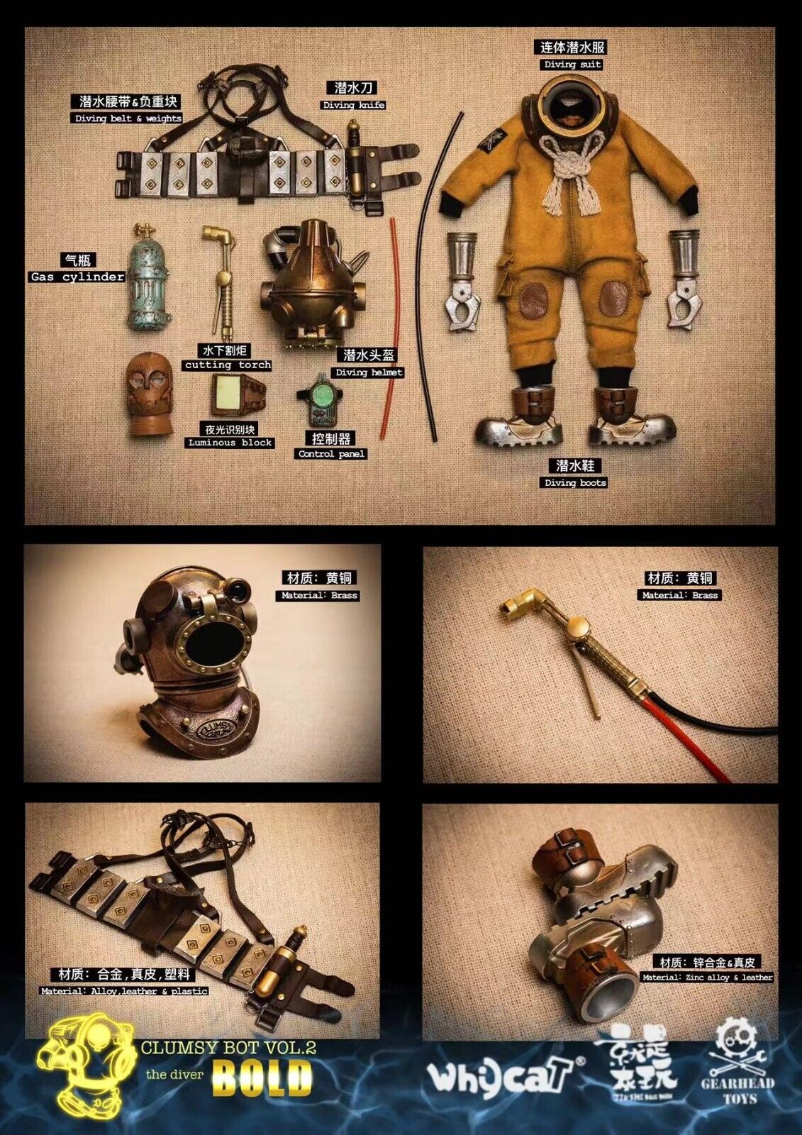 Pedido Figura Underwater Welder - The Diver Bold marca Gearhead Toys GHT003 escala pequeña 1/12 - Image 21