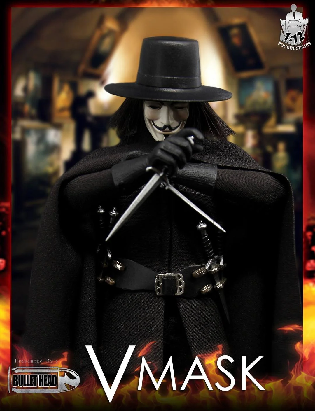 Pedido Figura V-MASK Venganza marca Bullet Head escala pequeña 1/12 - Image 9