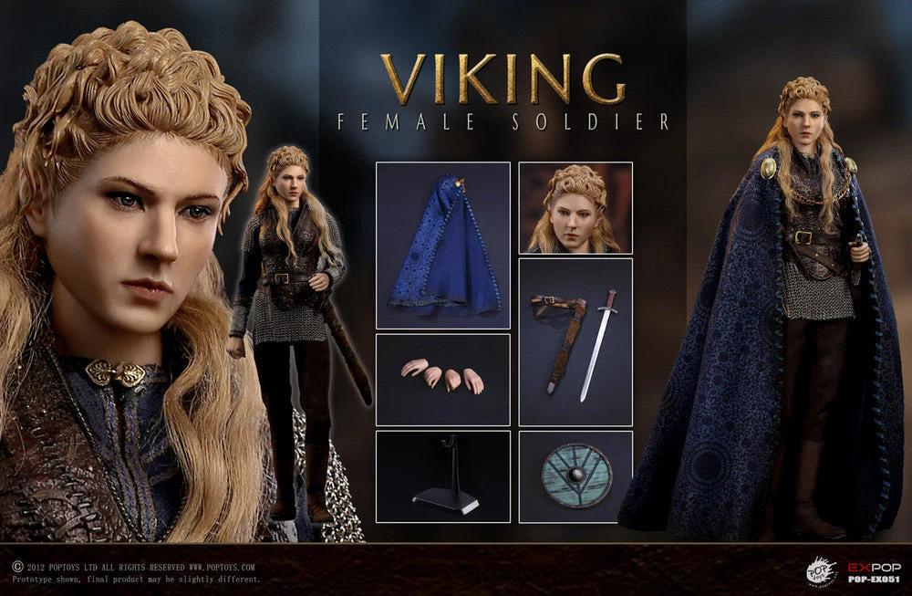 Pedido Figura Viking Female Soldier marca Poptoys EX051 escala 1/6 - Image 13