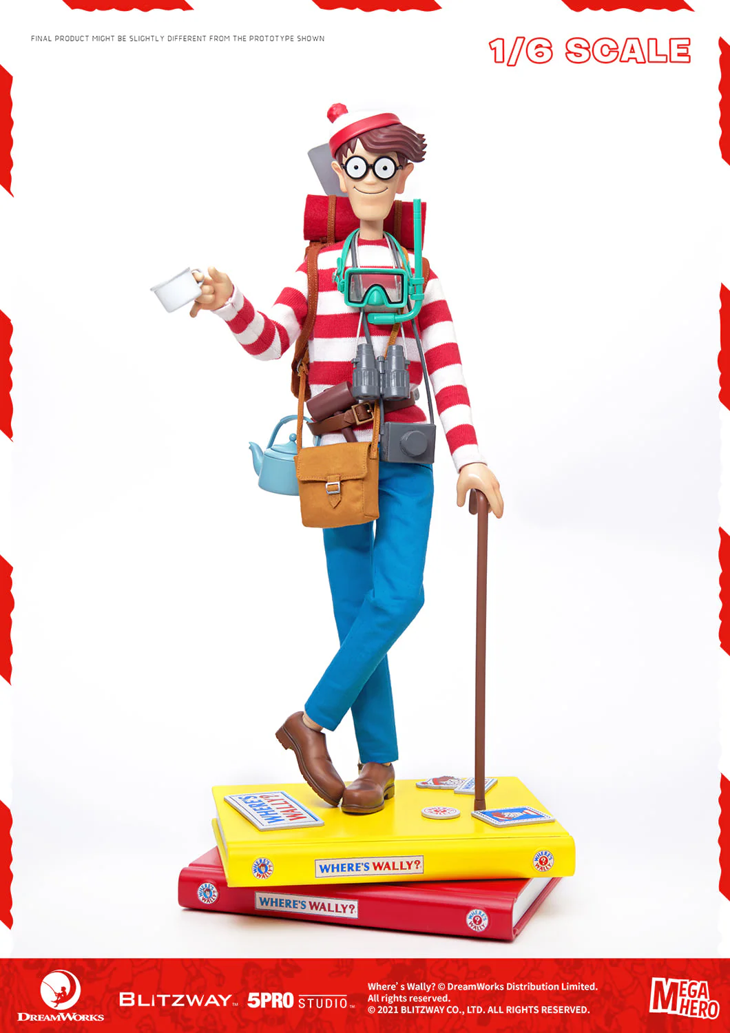 Pedido Figura Wally - Where´s Waldo? marca Blitzway 5PRO-MG-20301 escala 1/6 - Image 11