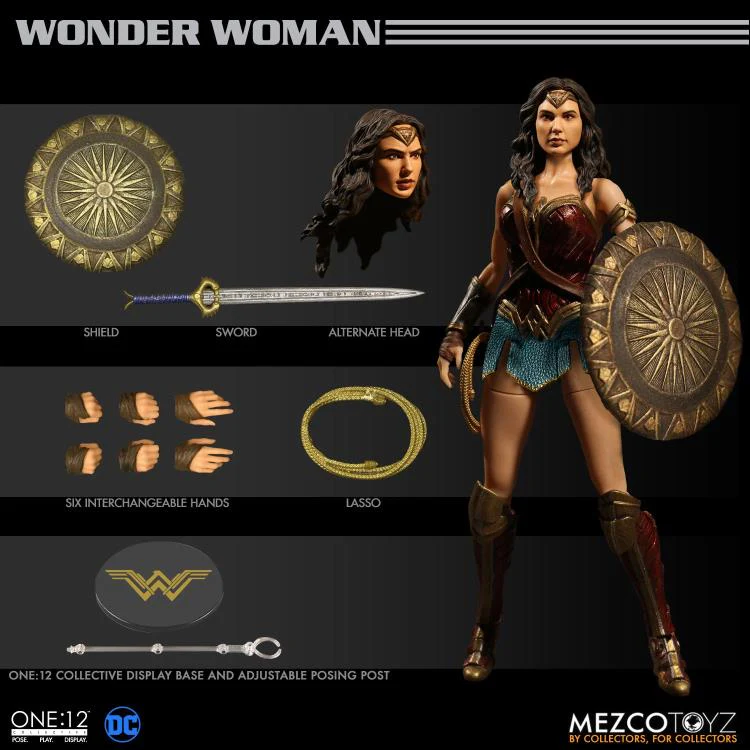 Pedido Figura Wonder Woman - DC - One:12 Collective marca Mezco Toyz escala pequeña 1/12 - Image 7