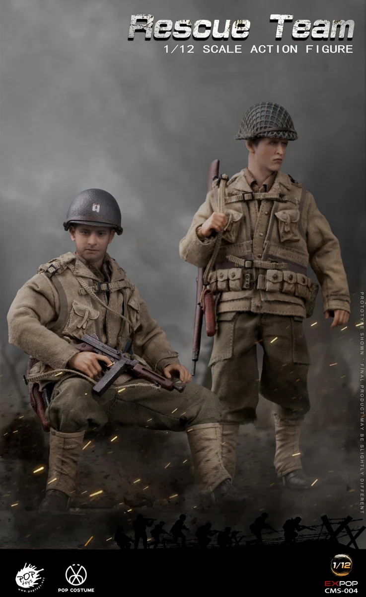 Pedido Figura WWII US Rescue Squad Captain marca Poptoys CMS002 escala pequeña 1/12 - Image 6