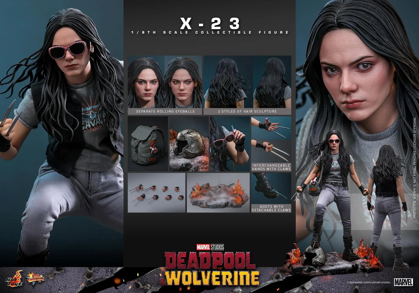 Pedido Figura X-23 - Deadpool & Wolverine marca Hot Toys MMS781 escala 1/6 - Image 20