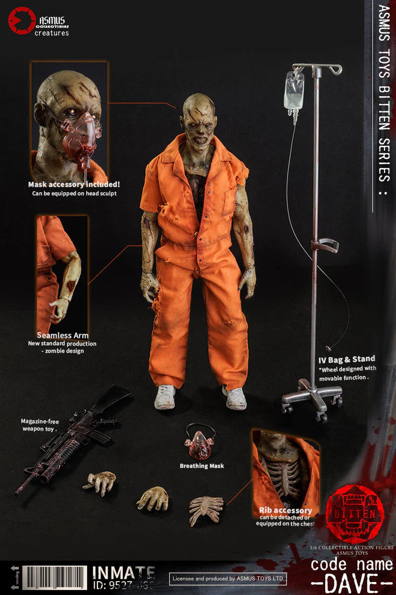 Pedido Figura Zombie DAVE - The Bitten Series marca Asmus Toys BIT004A escala 1/6 - Image 8