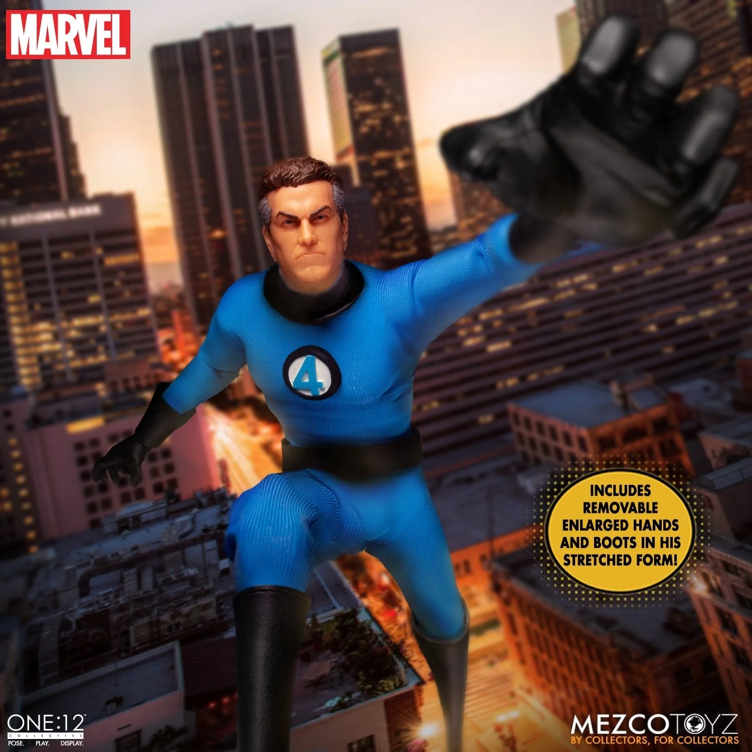 Pedido Figuras Fantastic Four Deluxe Box Set - One:12 Collective marca Mezco Toyz 77600 escala pequeña 1/12 - Image 14
