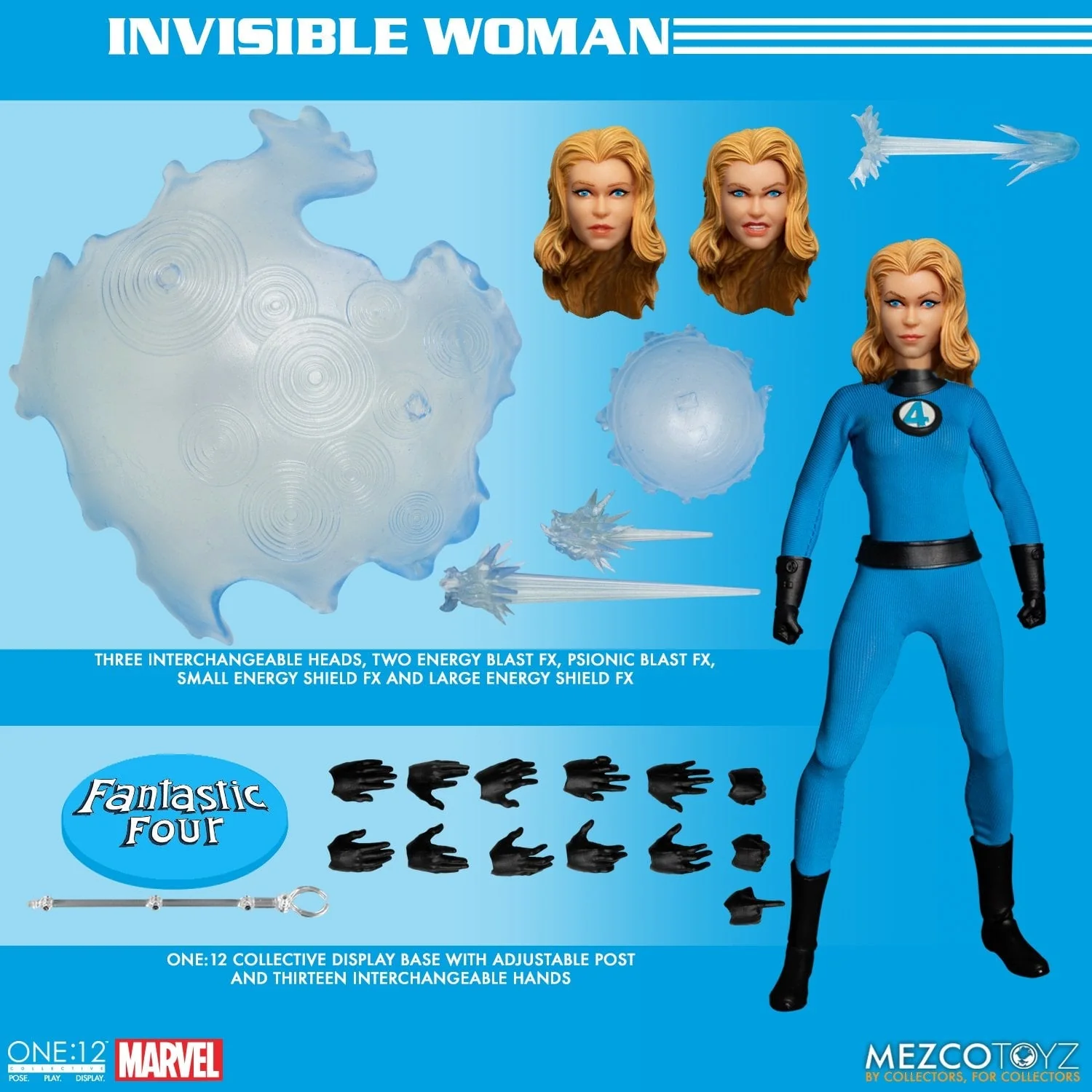 Pedido Figuras Fantastic Four Deluxe Box Set - One:12 Collective marca Mezco Toyz 77600 escala pequeña 1/12 - Image 17