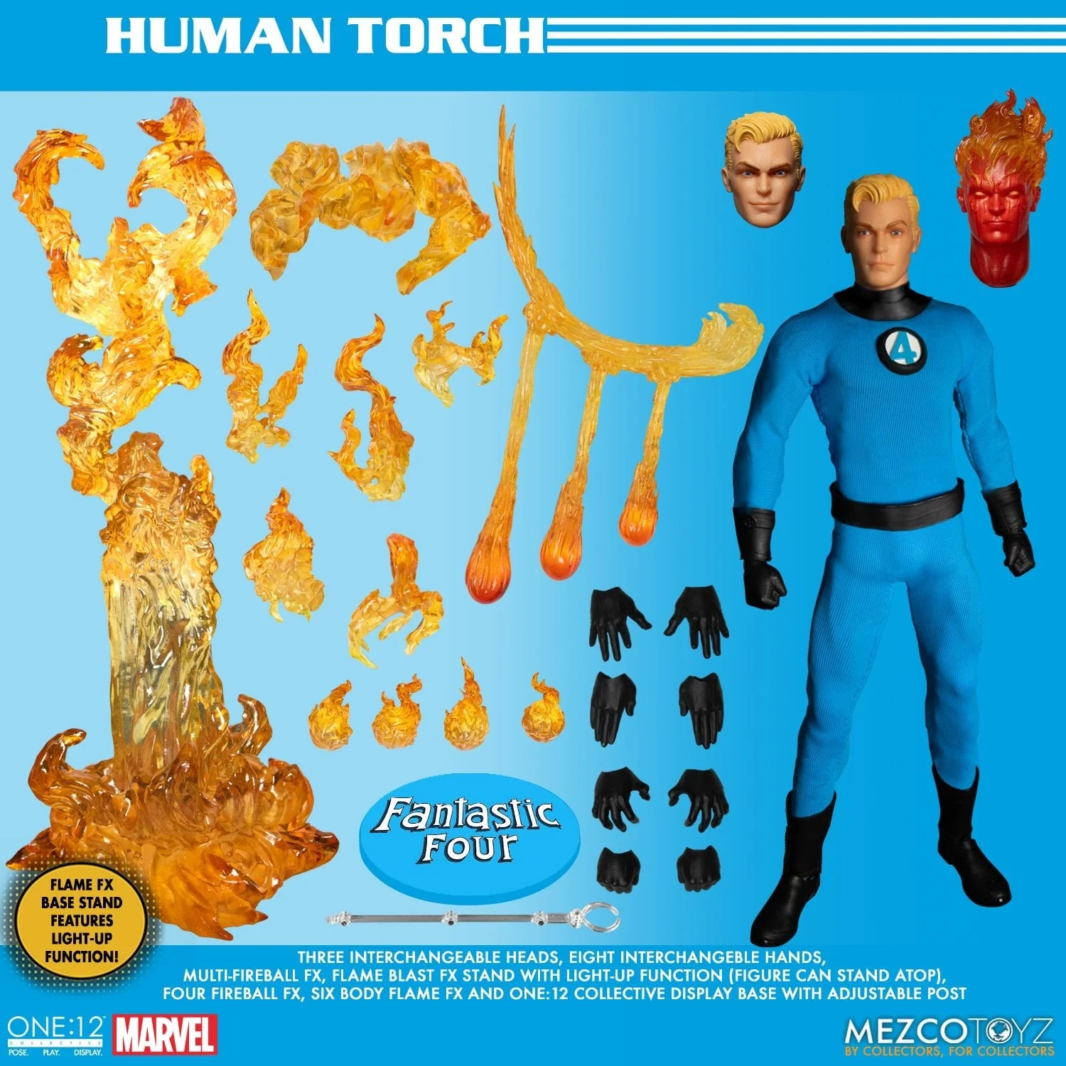 Pedido Figuras Fantastic Four Deluxe Box Set - One:12 Collective marca Mezco Toyz 77600 escala pequeña 1/12 - Image 18