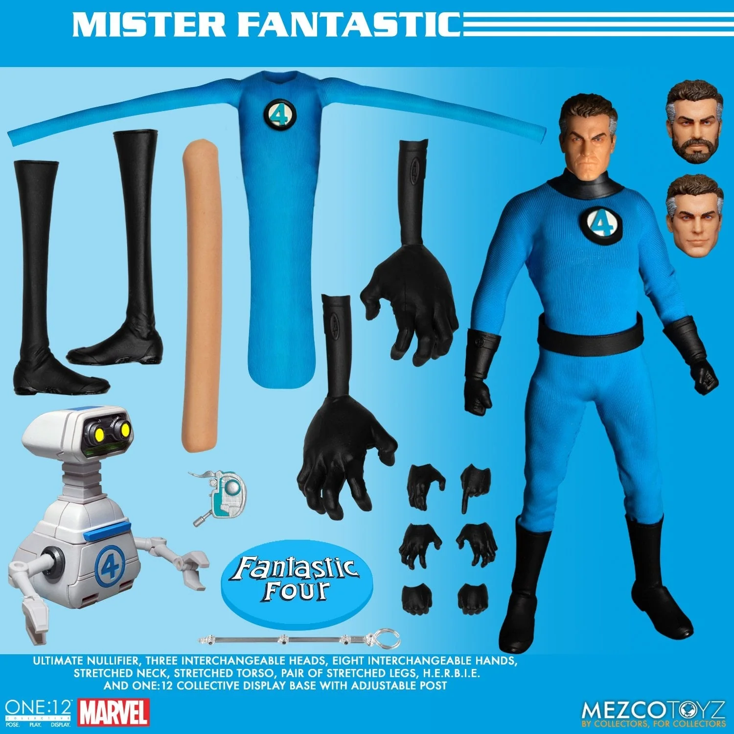 Pedido Figuras Fantastic Four Deluxe Box Set - One:12 Collective marca Mezco Toyz 77600 escala pequeña 1/12 - Image 19