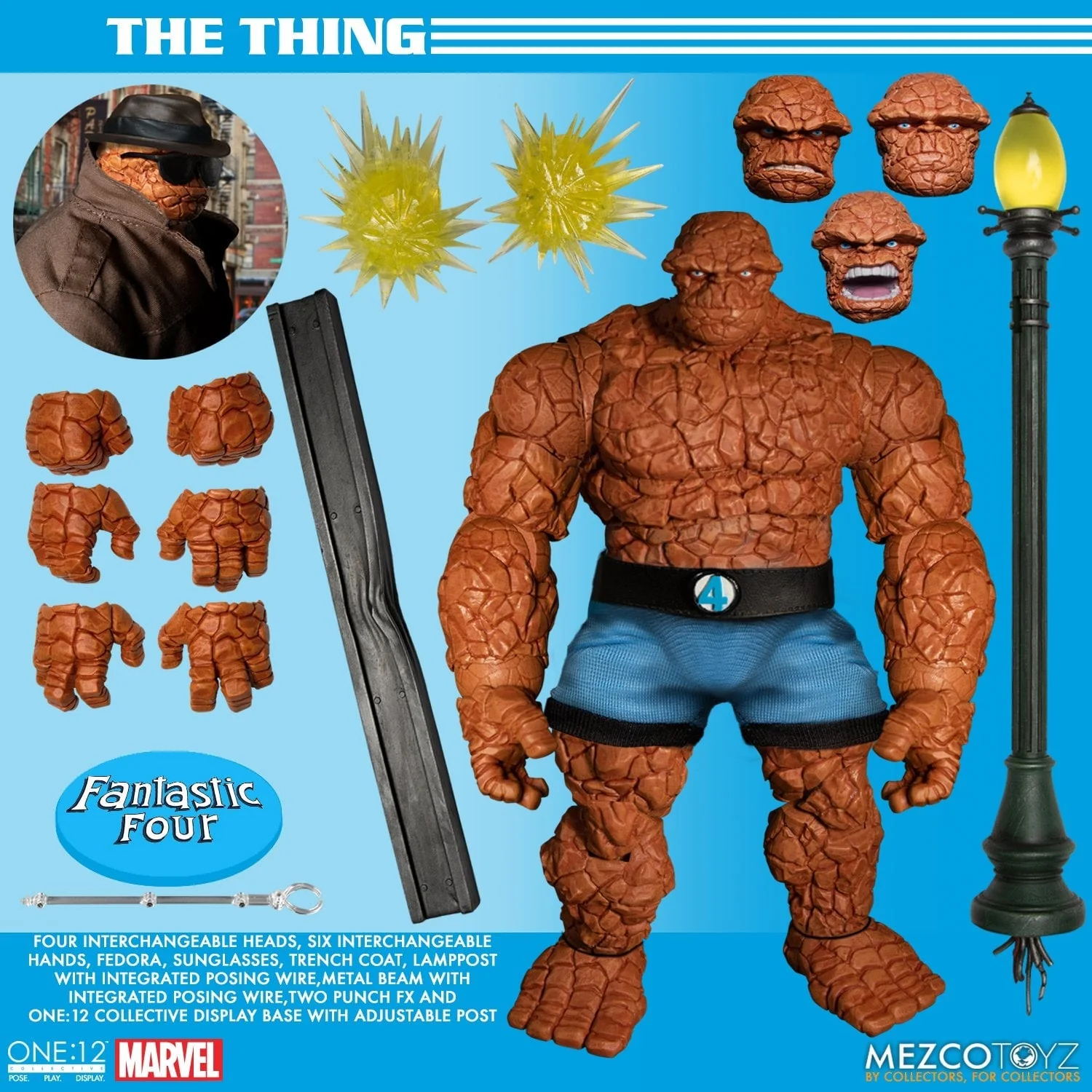 Pedido Figuras Fantastic Four Deluxe Box Set - One:12 Collective marca Mezco Toyz 77600 escala pequeña 1/12 - Image 20