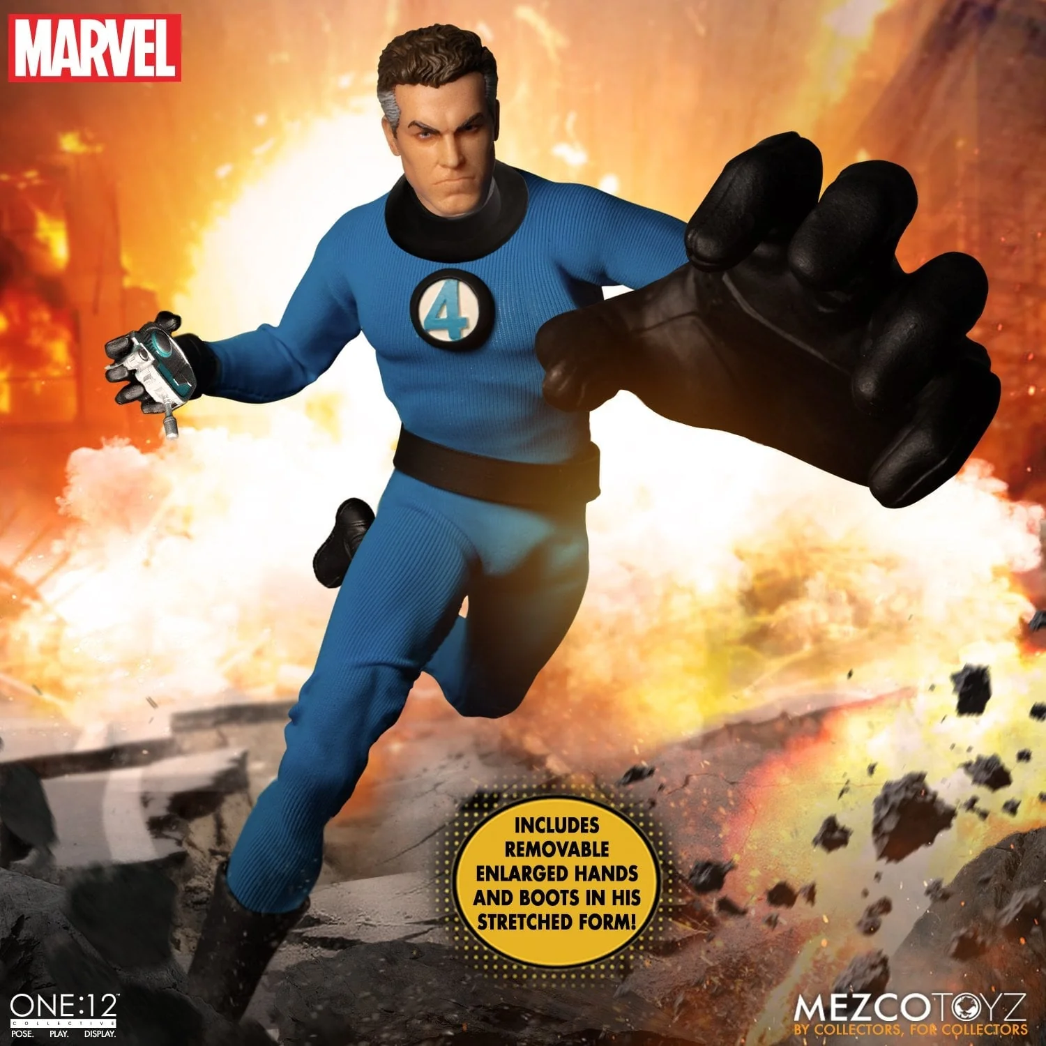 Pedido Figuras Fantastic Four Deluxe Box Set - One:12 Collective marca Mezco Toyz 77600 escala pequeña 1/12 - Image 6