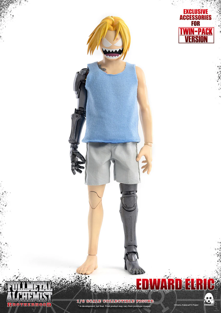 Pedido Figuras Twin-Pack / Set Doble (Edward y Alphonse Elric) - Fullmetal Alchemist: Brotherhood marca Threezero 3Z0674 escala 1/6 - Image 3