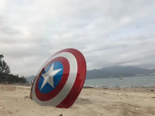 Pedido Prop Replica Captain America Shield (metal) - Marvel Legend 75 aniversario marca Hasbro escala real 1/1 - Image 3