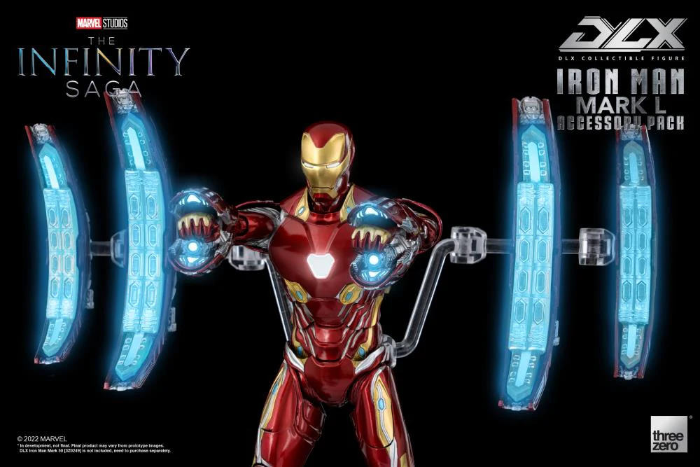 Pedido Set de Accesorios para el DLX Iron Man Mark L 50 - Avengers: Infinity Saga marca Threezero 3Z0362 escala pequeña 1/12 - Image 10
