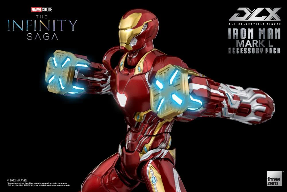 Pedido Set de Accesorios para el DLX Iron Man Mark L 50 - Avengers: Infinity Saga marca Threezero 3Z0362 escala pequeña 1/12 - Image 14
