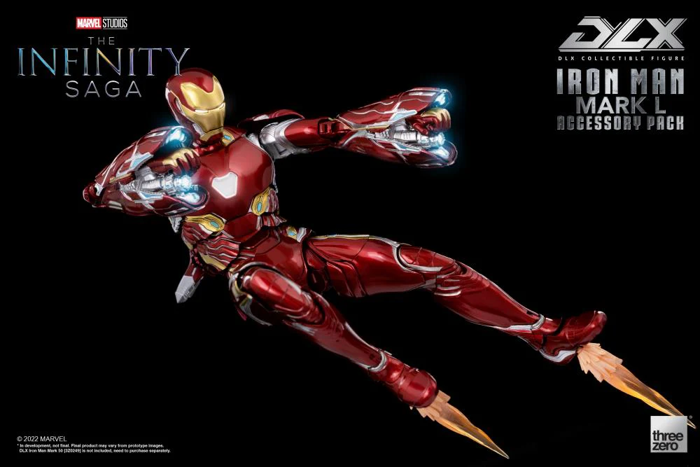Pedido Set de Accesorios para el DLX Iron Man Mark L 50 - Avengers: Infinity Saga marca Threezero 3Z0362 escala pequeña 1/12 - Image 6