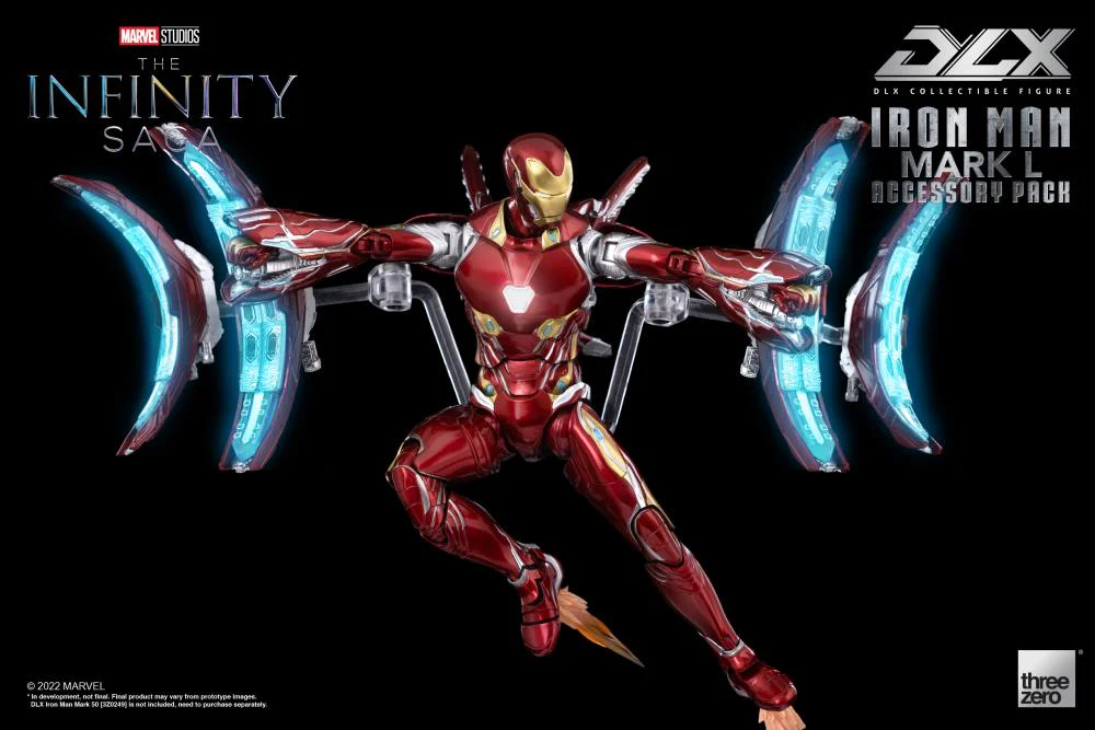 Pedido Set de Accesorios para el DLX Iron Man Mark L 50 - Avengers: Infinity Saga marca Threezero 3Z0362 escala pequeña 1/12 - Image 7