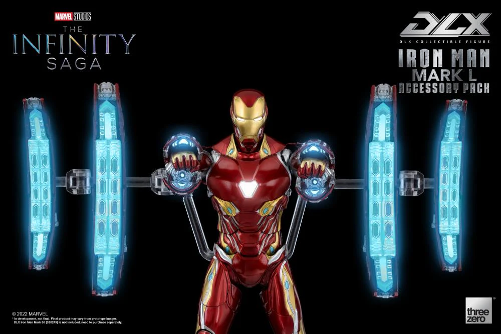 Pedido Set de Accesorios para el DLX Iron Man Mark L 50 - Avengers: Infinity Saga marca Threezero 3Z0362 escala pequeña 1/12 - Image 9