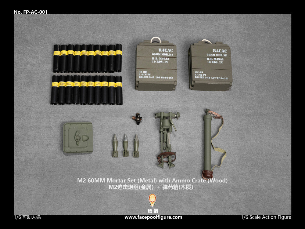 Pedido Set de Accesorios USMC Mortero M2 60mm marca Facepool FPAC001 escala 1/6 - Image 4