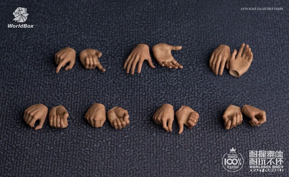 Pedido Set de Manos detalladas intercambiables (14 piezas) marca Worldbox escala 1/6 - Image 11