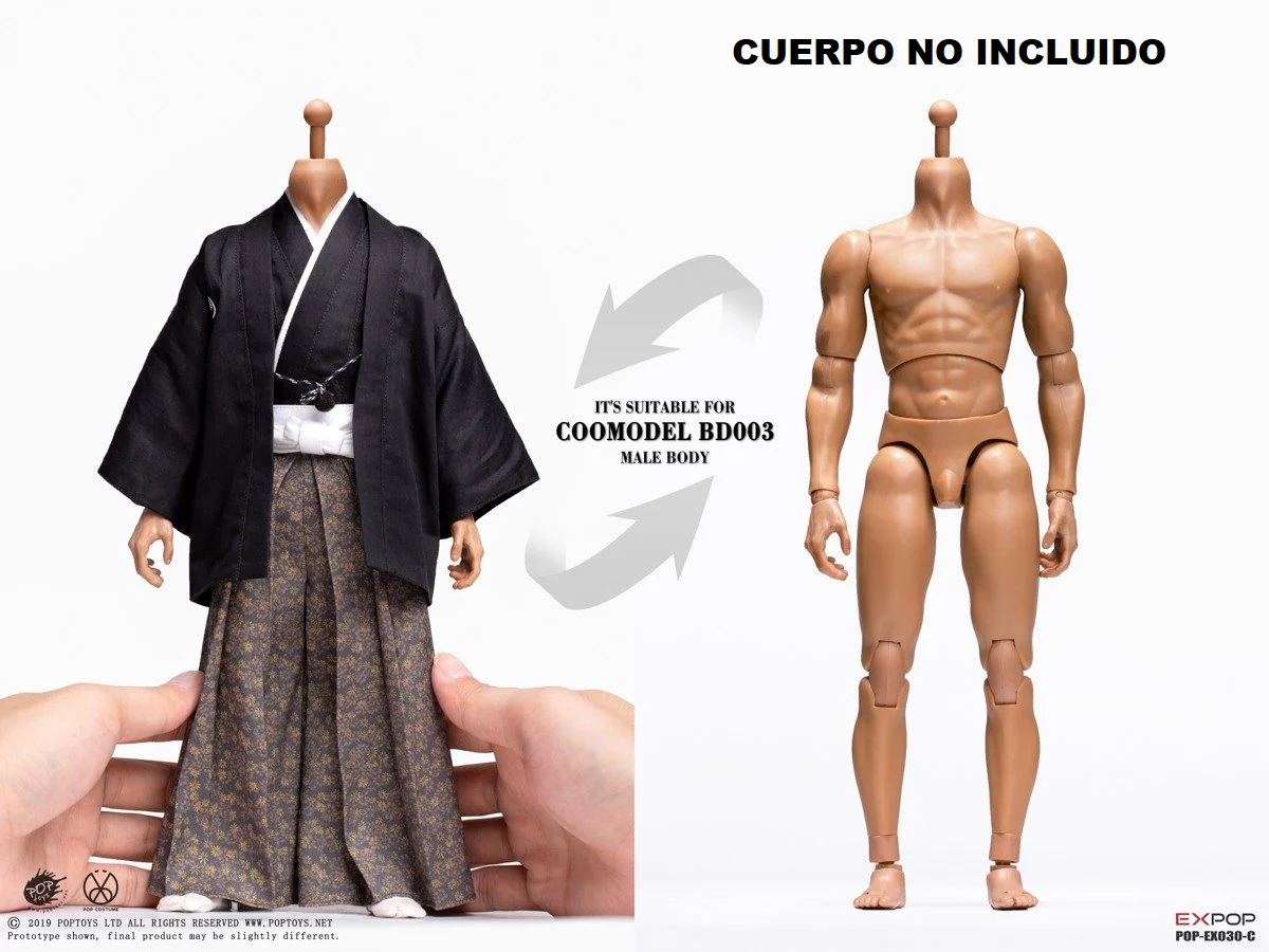 Pedido Set de Ropa Benevolent Samurai - Petition version marca Poptoys EX030-C escala 1/6 - Image 4