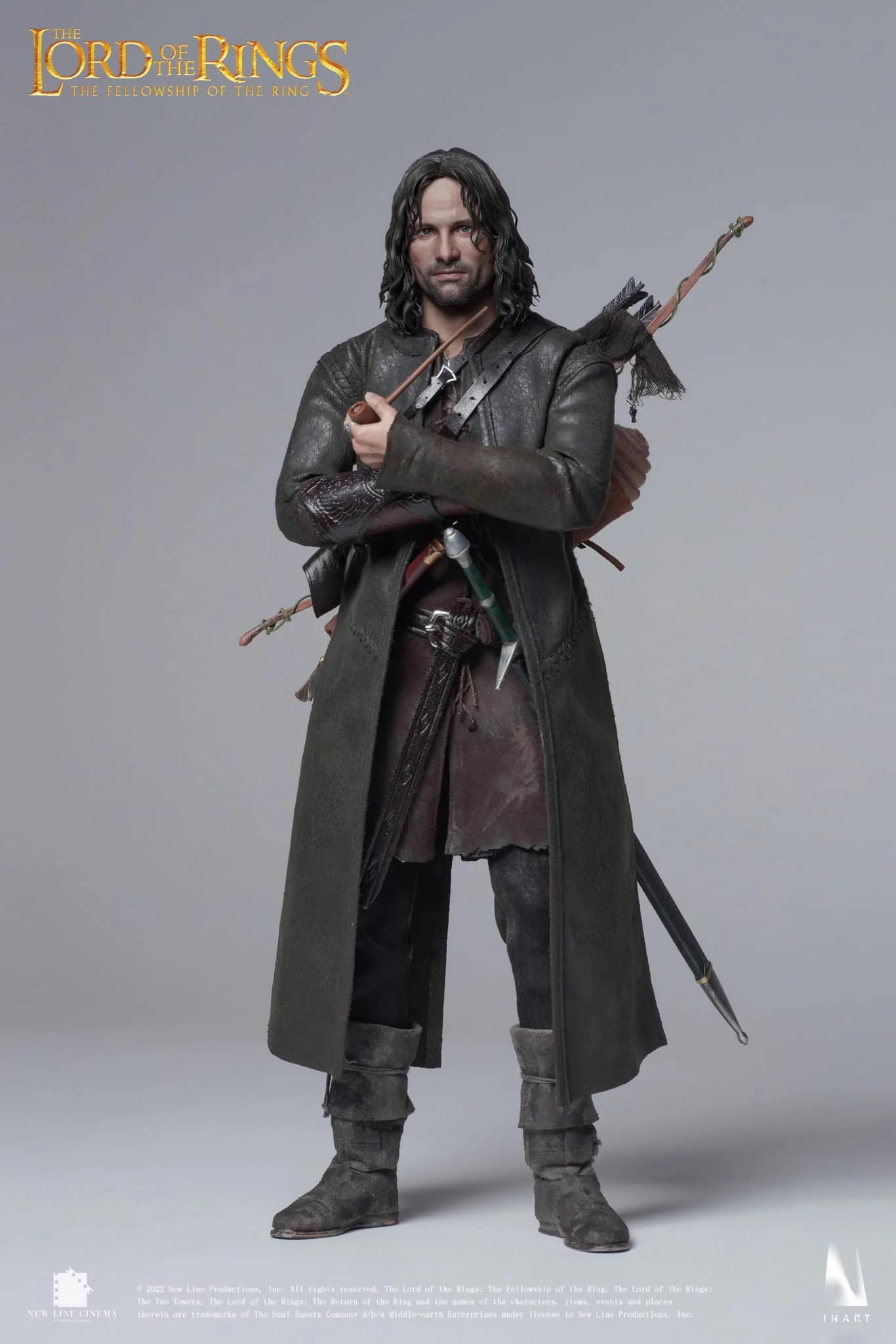Preventa Figura Aragorn (Standard Version - Cabello Esculpido) - The Lord of the Rings: The Fellowship of the Ring marca Inart Queen Studios escala 1/6 - Image 3