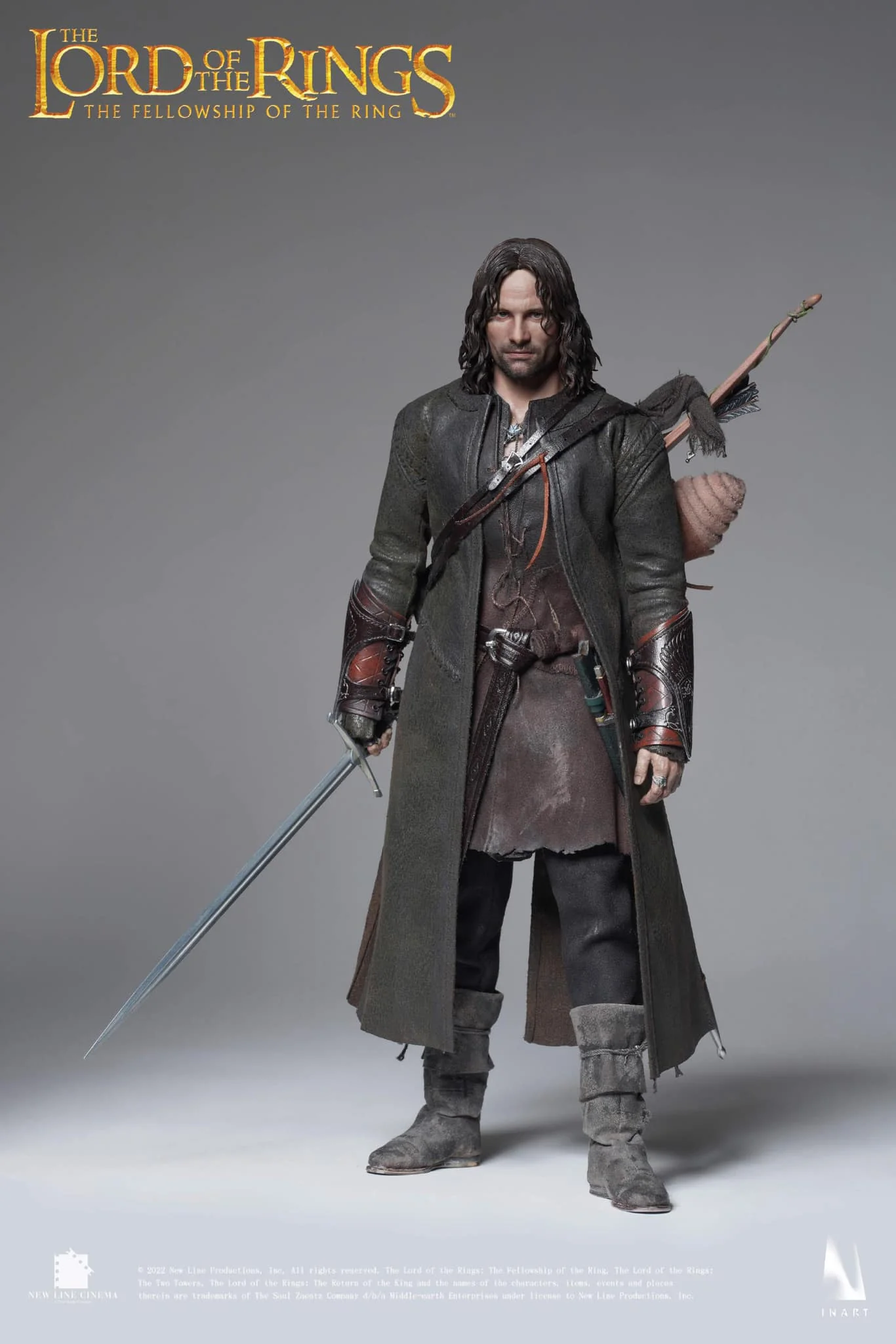 Preventa Figura Aragorn (Standard Version - Cabello Esculpido) - The Lord of the Rings: The Fellowship of the Ring marca Inart Queen Studios escala 1/6 - Image 4