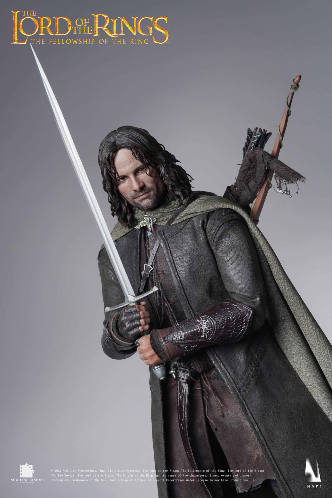 Preventa Figura Aragorn (Standard Version - Cabello Esculpido) - The Lord of the Rings: The Fellowship of the Ring marca Inart Queen Studios escala 1/6 - Image 6