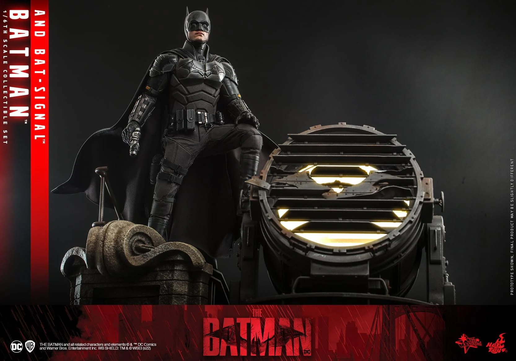 Preventa Figura Batman & Bat-Signal - The Batman marca Hot Toys MMS641 escala 1/6 - Image 3