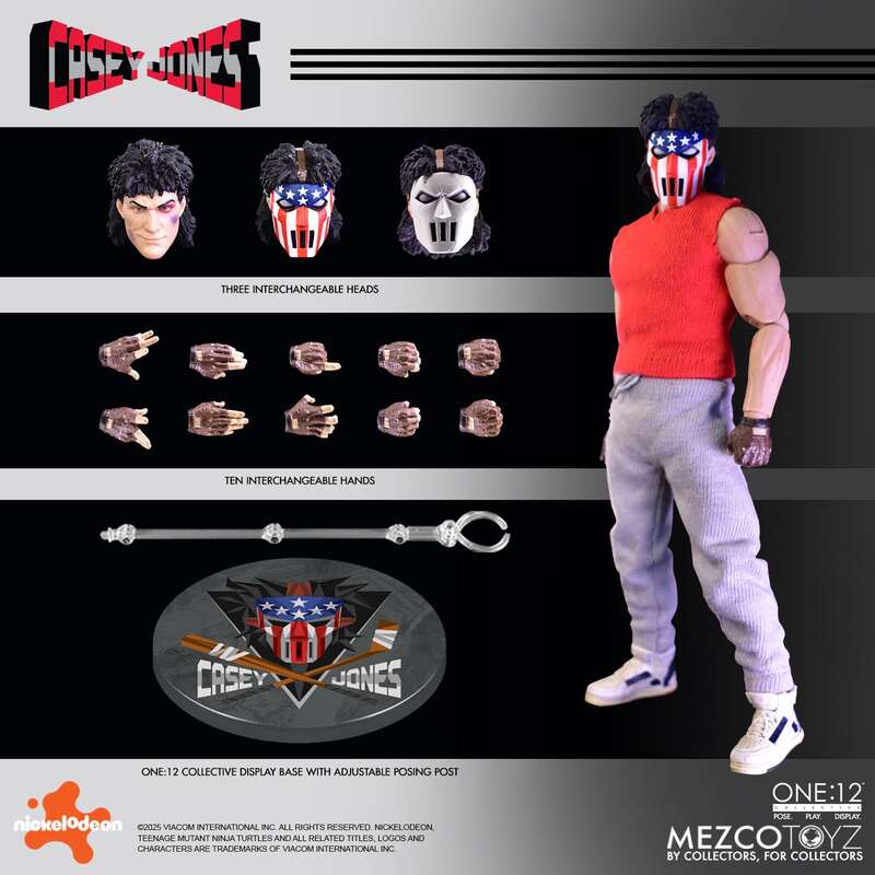 Preventa Figura Casey Jones - Teenage Mutant Ninja Turtles - One:12 Collective marca Mezco Toyz escala 1/12 - Image 16