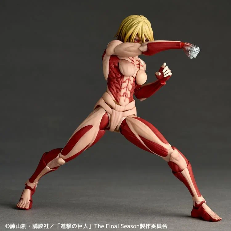 Preventa Figura Female Titan (Annie Leonhart) - Attack on Titan / Shingeki no Kyojin - Amazing Yamaguchi Revoltech marca Kaiyodo NR100 (16 cm) (relanzamiento) - Image 5