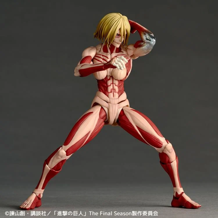 Preventa Figura Female Titan (Annie Leonhart) - Attack on Titan / Shingeki no Kyojin - Amazing Yamaguchi Revoltech marca Kaiyodo NR100 (16 cm) (relanzamiento) - Image 6