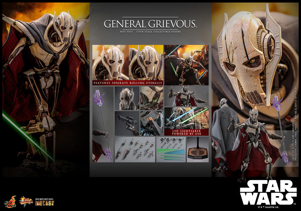 Preventa Figura General Grievous ™ - Star Wars Episode III: Revenge of the Sith ™ marca Hot Toys MMS760 D67 escala 1/6 - Image 22