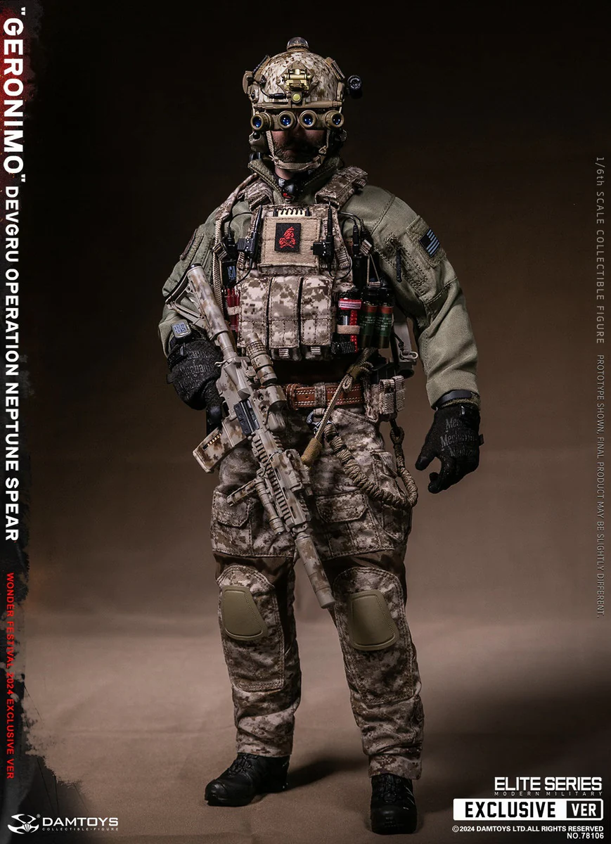 Preventa Figura GERONIMO - DEVGRU Operation Neptune Spear marca DAMTOYS 78106 escala 1/6 - Image 13