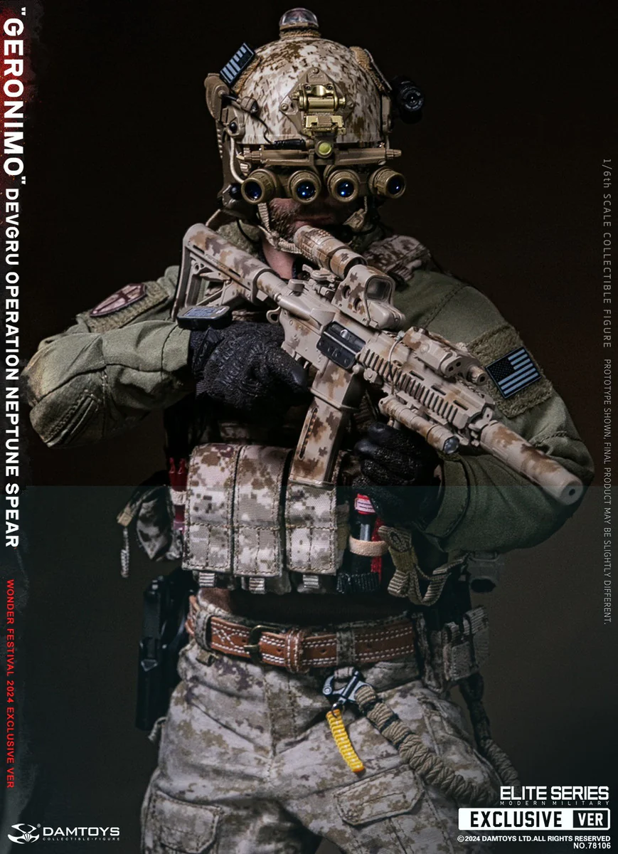 Preventa Figura GERONIMO - DEVGRU Operation Neptune Spear marca DAMTOYS 78106 escala 1/6 - Image 3
