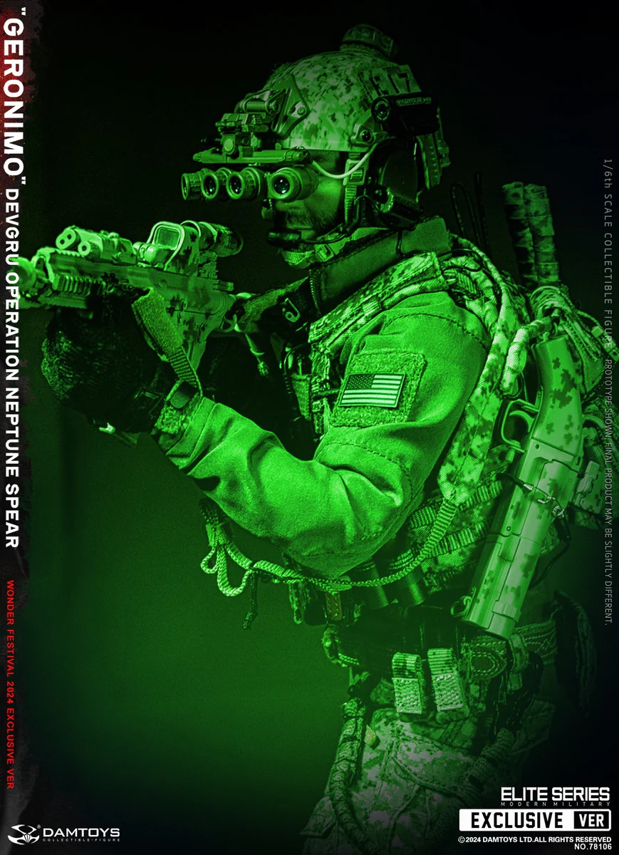 Preventa Figura GERONIMO - DEVGRU Operation Neptune Spear marca DAMTOYS 78106 escala 1/6 - Image 6