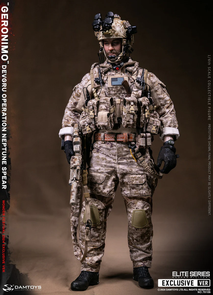 Preventa Figura GERONIMO - DEVGRU Operation Neptune Spear marca DAMTOYS 78106 escala 1/6 - Image 7