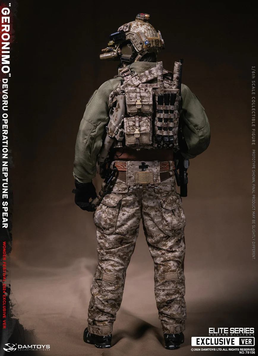 Preventa Figura GERONIMO - DEVGRU Operation Neptune Spear marca DAMTOYS 78106 escala 1/6 - Image 8