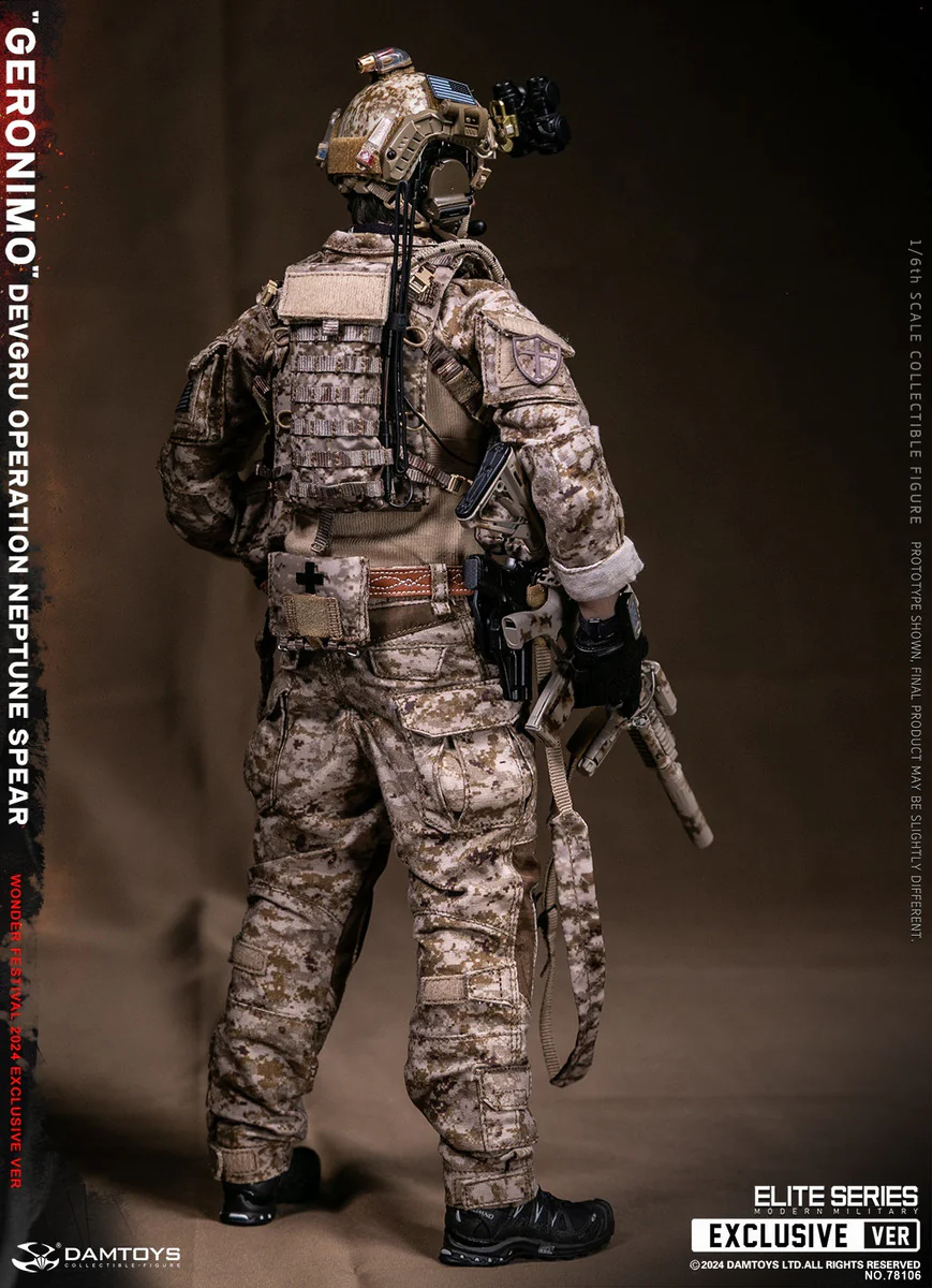 Preventa Figura GERONIMO - DEVGRU Operation Neptune Spear marca DAMTOYS 78106 escala 1/6 - Image 9