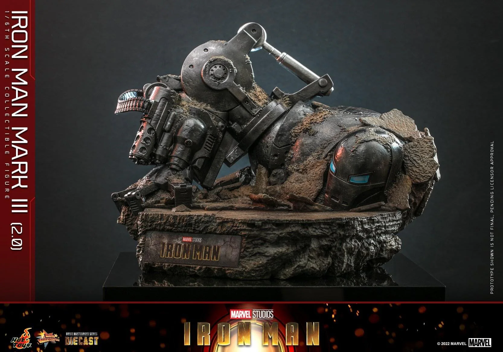 Preventa Figura Iron Man Mark III (2.0) Diecast marca Hot Toys MMS664D48 escala 1/6 - Image 16