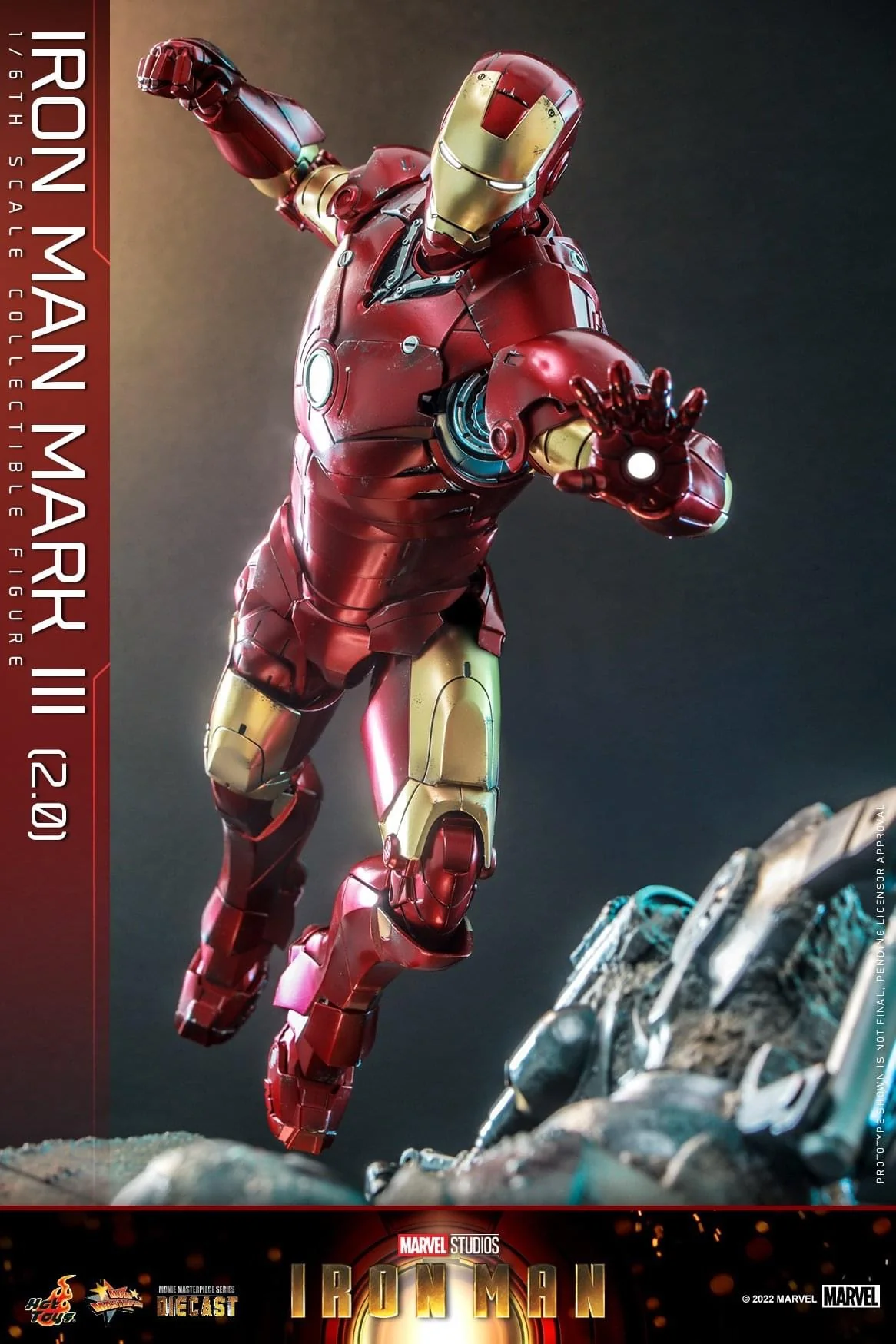 Preventa Figura Iron Man Mark III (2.0) Diecast marca Hot Toys MMS664D48 escala 1/6 - Image 17