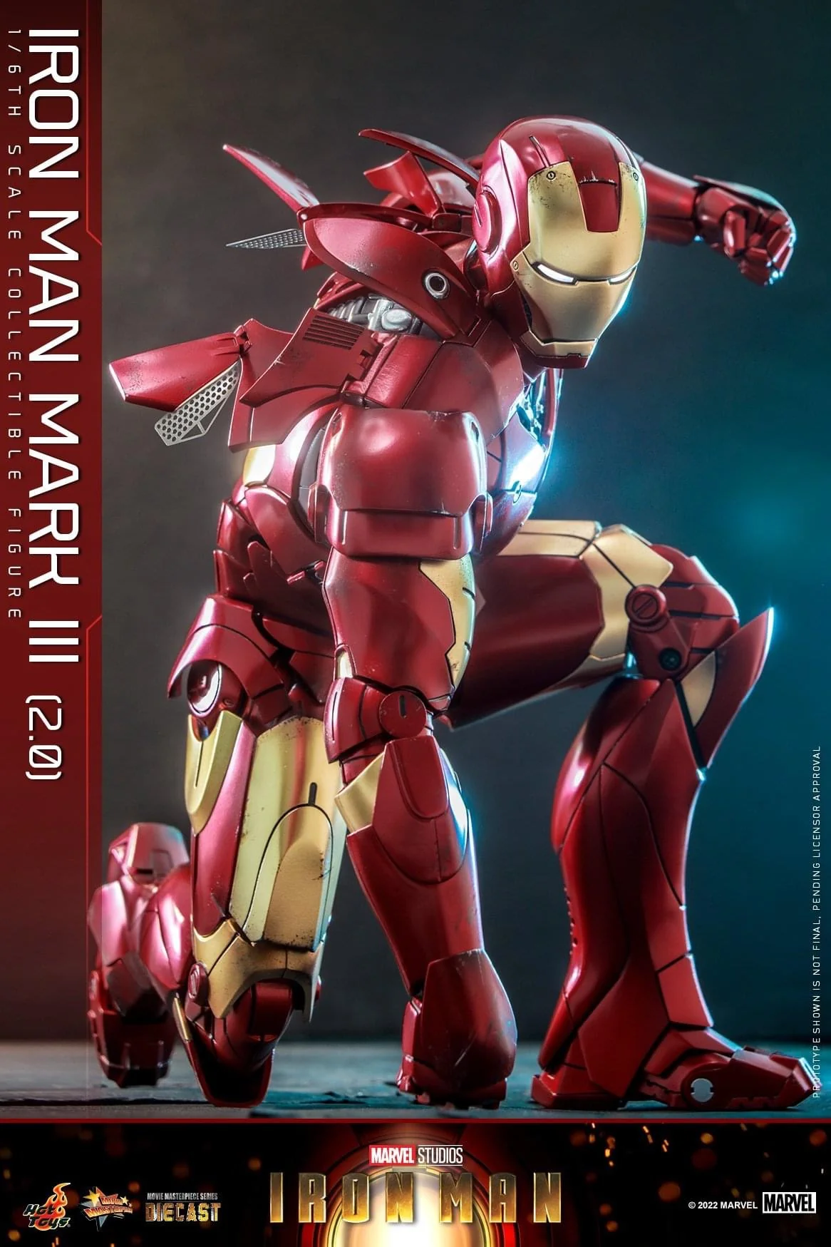 Preventa Figura Iron Man Mark III (2.0) Diecast marca Hot Toys MMS664D48 escala 1/6 - Image 18