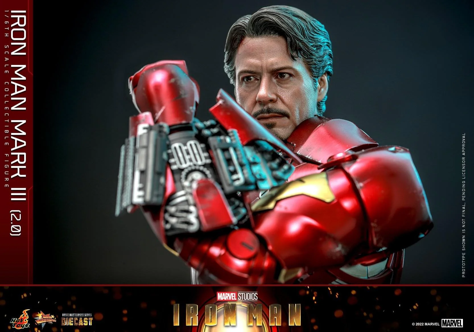 Preventa Figura Iron Man Mark III (2.0) Diecast marca Hot Toys MMS664D48 escala 1/6 - Image 19