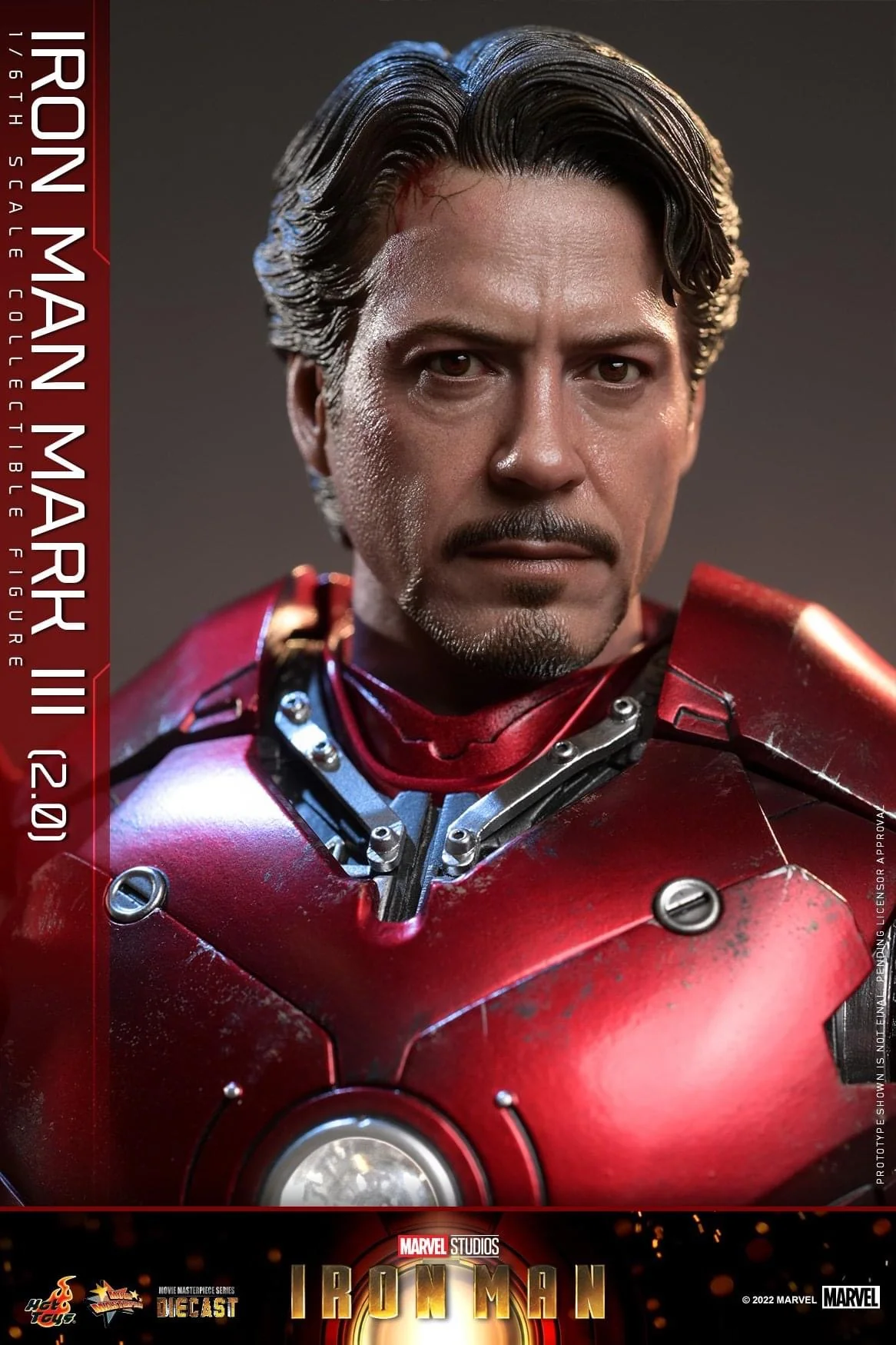 Preventa Figura Iron Man Mark III (2.0) Diecast marca Hot Toys MMS664D48 escala 1/6 - Image 2