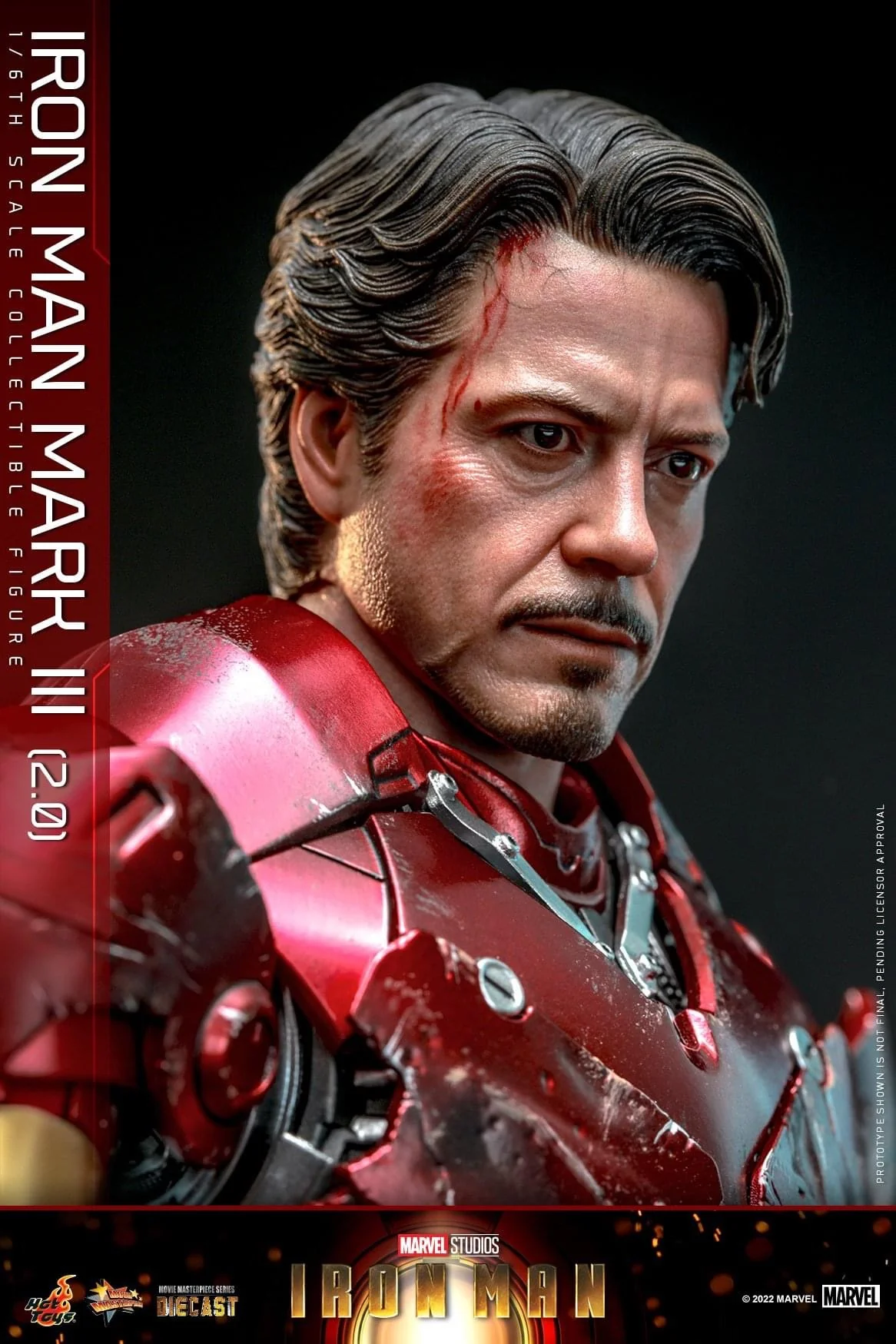 Preventa Figura Iron Man Mark III (2.0) Diecast marca Hot Toys MMS664D48 escala 1/6 - Image 4