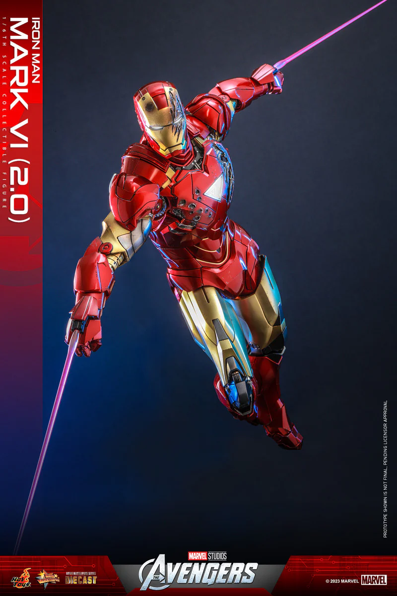 Preventa Figura Iron Man Mark VI (versión 2.0) - The Avengers marca Hot Toys MMS687D52 escala 1/6 - Image 10