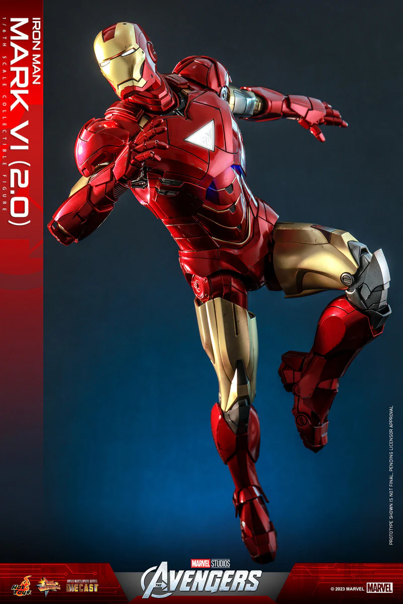 Preventa Figura Iron Man Mark VI (versión 2.0) - The Avengers marca Hot Toys MMS687D52 escala 1/6 - Image 12