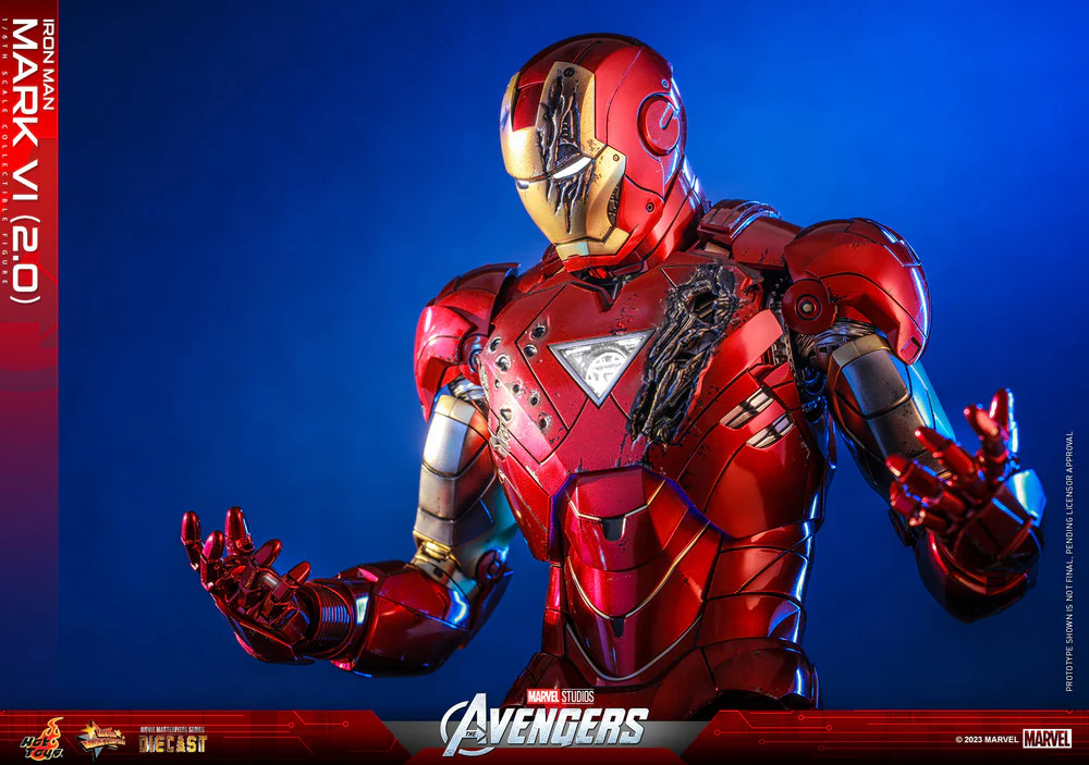 Preventa Figura Iron Man Mark VI (versión 2.0) - The Avengers marca Hot Toys MMS687D52 escala 1/6 - Image 13